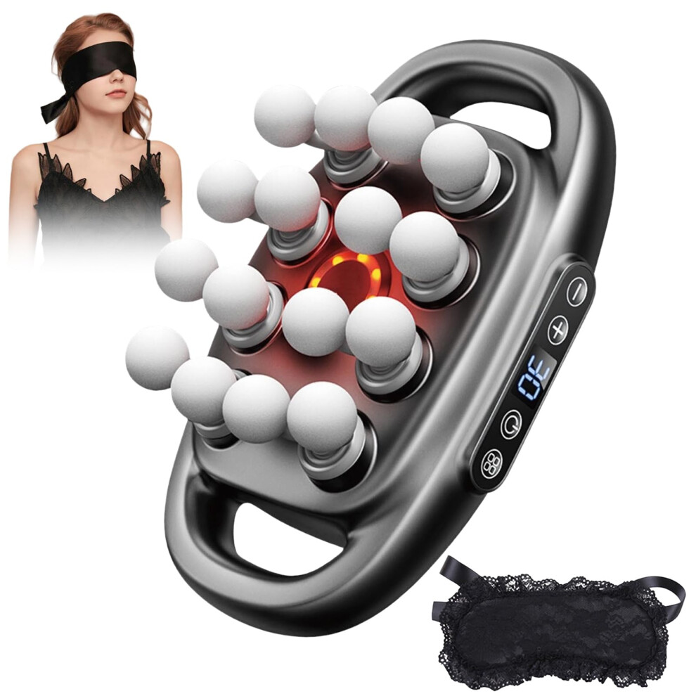 Massage Gun Deep Tissue Massager with 16 Heads, Ultra Quiet, Fast Relief for Muscle Recovery