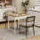 ELECWISH Extendable Dining Table 80-160cm Desk with Storage 11