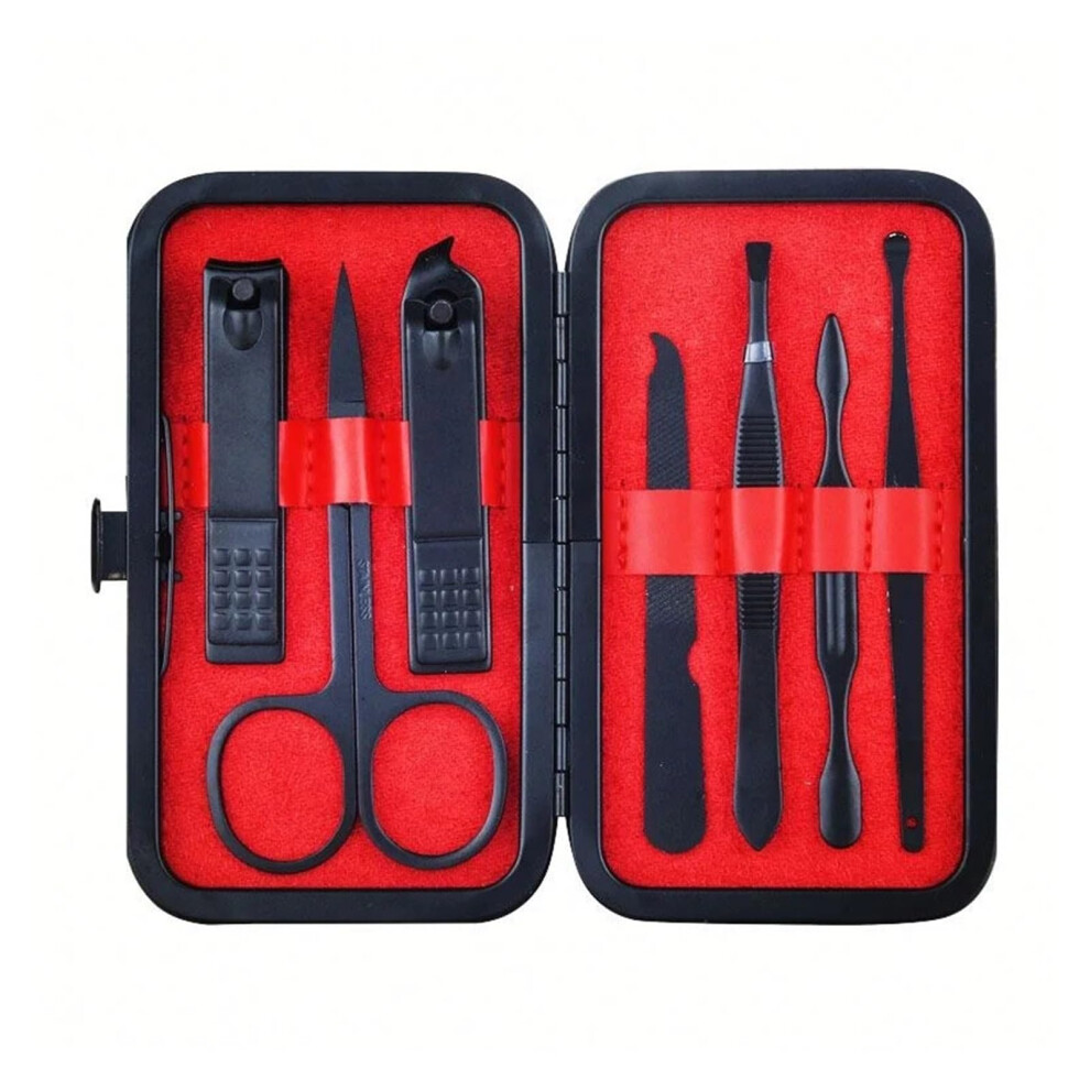 Nail Clippers Set Stainless Steel 7 Piece Manicure Kit with Ergonomic Grip for Nail Care