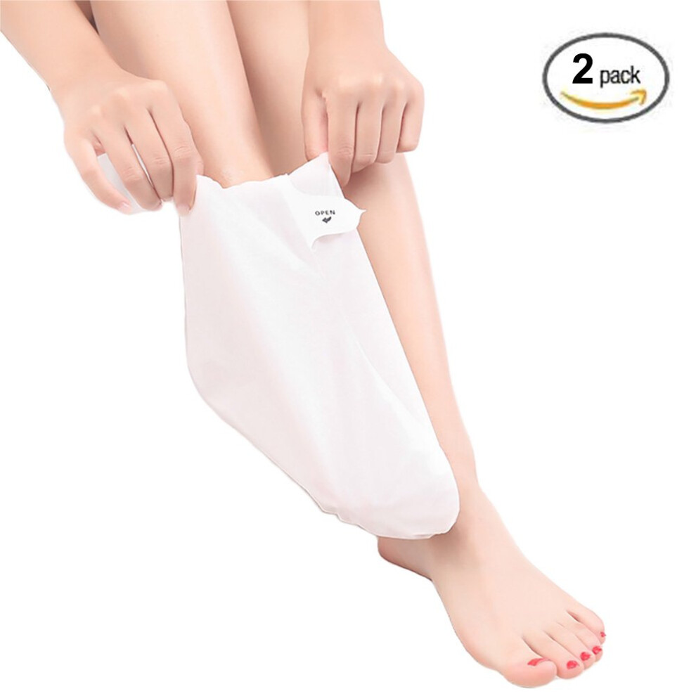 Foot Peel Mask for Dead Skin Removal, Exfoliating Foot Mask with Moisturizing Gel Booties 2pcs