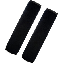 2pcs Soft Padded Car Seat Belt Cover with PressureRelief Cushion Universal Shoulder Strap Pad Black
