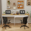 ELECWISH Extendable Dining Table 80-160cm Desk with Storage 13