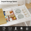 ELECWISH Extendable Dining Table 80-160cm Desk with Storage 6