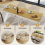 ELECWISH Extendable Dining Table 80-160cm Desk with Storage 5