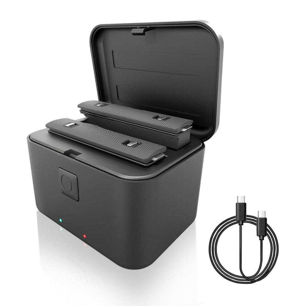 Dual Battery Charger For Insta360 X5 With Fast Dual Charging And Compact Travel Size 9092120556391