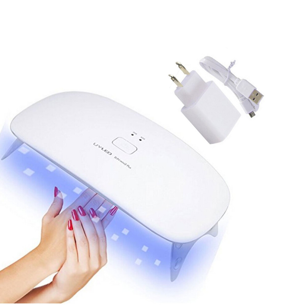 Light 24W Uv Led Nail Lamp Gel Dryer With Fast Curing Dual Timer For Manicure Pedicure