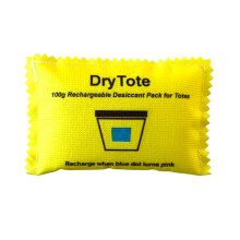100g Rechargeable Silica Gel Desiccant Bags 25 Pack for Storage Containers with Humidity Indicator