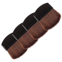 Makeup Brush Set with Soft Precision Bristles for Blush, Nose Contour and Highlighter, 4pcs Compact