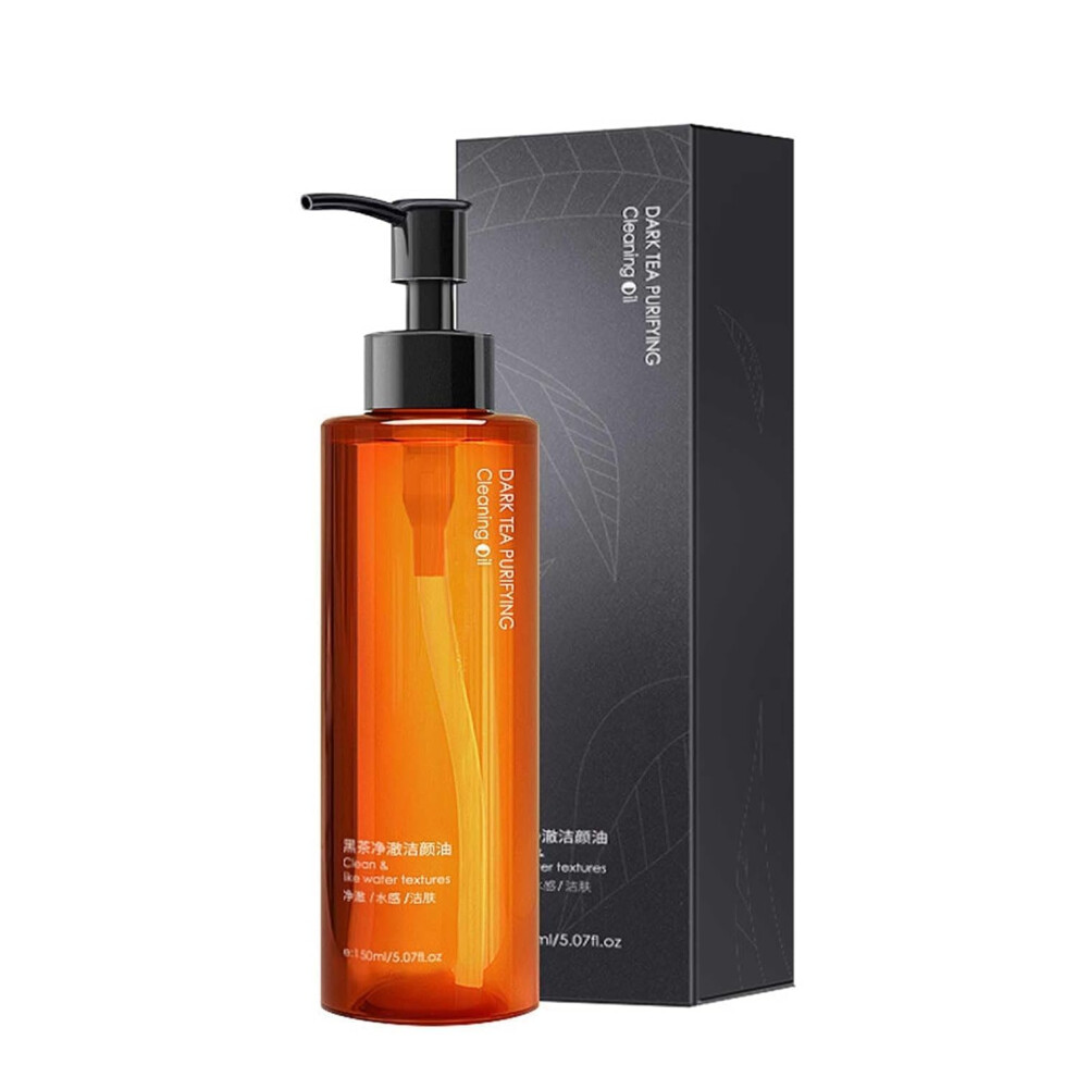 Black Gentle Tea Makeup Remover Oil, Deep Cleansing For Waterproof Makeup, Nongreasy Hydration