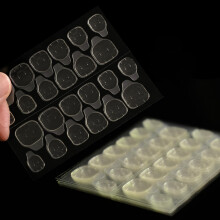 Nail Glue Stickers Waterproof Jelly Adhesive Tabs 12 Sizes Reusable Double Sided for Press On Nails