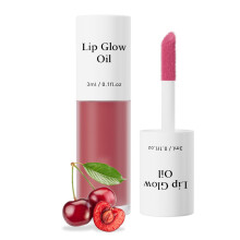 Moisturizing Lip Oil Cherry with Natural Gloss Finish, NonStick Hydrating Lip Gloss for Women