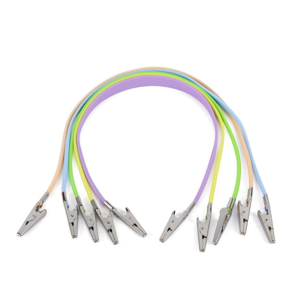 Dental Bib Clips Colorful Silicone Sterilizable 5PCS Set with Secure Elastic Grip Autoclavable