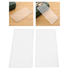 2er-Pack Craft-Schneideplatten Klarsicht PE für Stanzmaschinen 16x8cm Langlebig