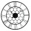 Charles Bentley Charles Bentley Stanwick Round Skeleton Wall Clock, Black 90x90x4.5cm 9