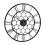 Charles Bentley Charles Bentley Stanwick Round Skeleton Wall Clock, Black 90x90x4.5cm 3
