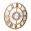 Charles Bentley Charles Bentley Coniston Mirrored Skeleton Wall Clock, Bronze 80x80x5cm 8