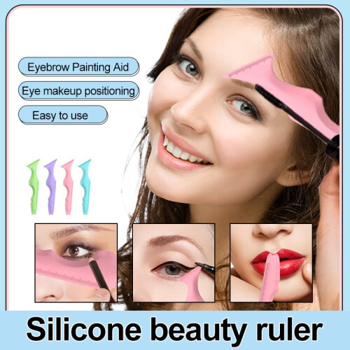 Eyeliner Stencil Silicone Guide for  Wing, Washable Reusable Makeup Tool in Purple 2