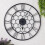 Charles Bentley Charles Bentley Stanwick Round Skeleton Wall Clock, Black 90x90x4.5cm 2