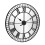 Charles Bentley Charles Bentley Windermere Mirrored Skeleton Wall Clock, Black, 90x90x5cm 5
