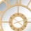 Charles Bentley Charles Bentley Coniston Mirrored Skeleton Wall Clock, Bronze 80x80x5cm 6