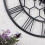 Charles Bentley Charles Bentley Stanwick Round Skeleton Wall Clock, Black 90x90x4.5cm 8