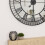 Charles Bentley Charles Bentley Windermere Mirrored Skeleton Wall Clock, Black, 90x90x5cm 3