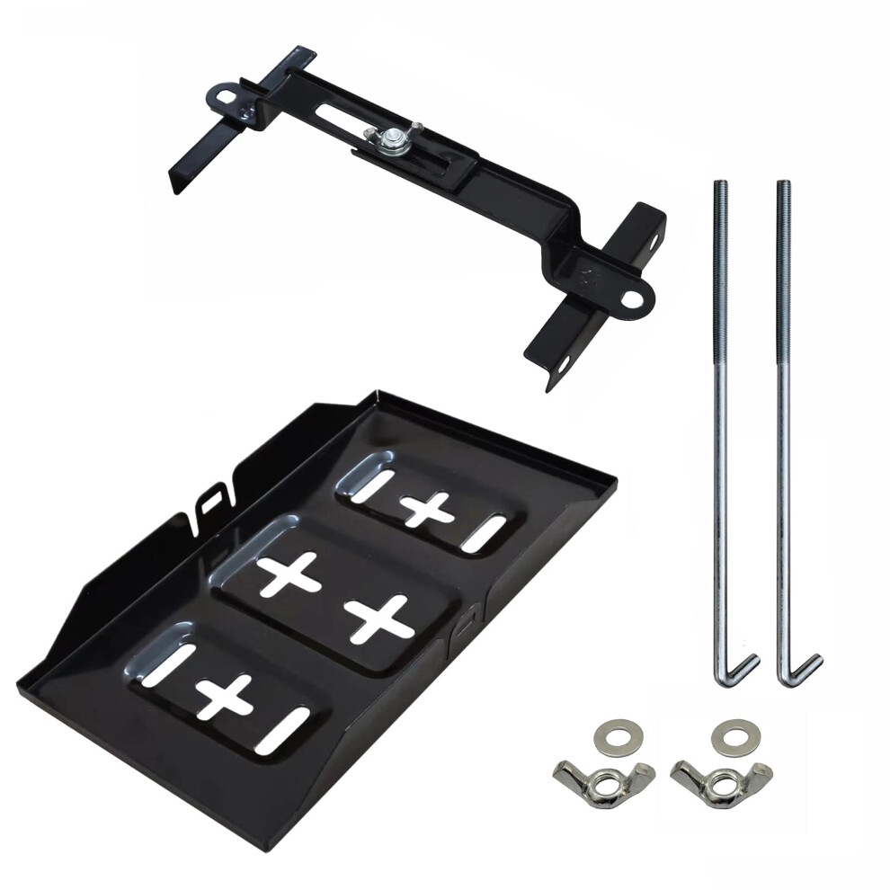 Car Battery Tray Universal Adjustable Metal Mount Kit With Clamp For Heavy Duty Secure Fit 9113335838376