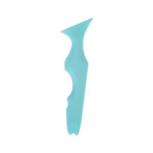 Eyeliner Ruler Precision Silicone Makeup Tool for Eyes and Brows Symmetry Guide Bold Blue