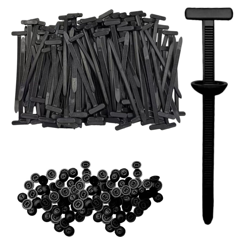 100Pcs Heavy Duty Nylon Cable Ties And Automotive Fasteners For Car Bumper Retainer Clips 9113335838512