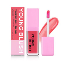 Waterproof Liquid Blush with Long Lasting Tinted Blush Oil, Hydrating Color Change for Cheeks and Lips (2#)