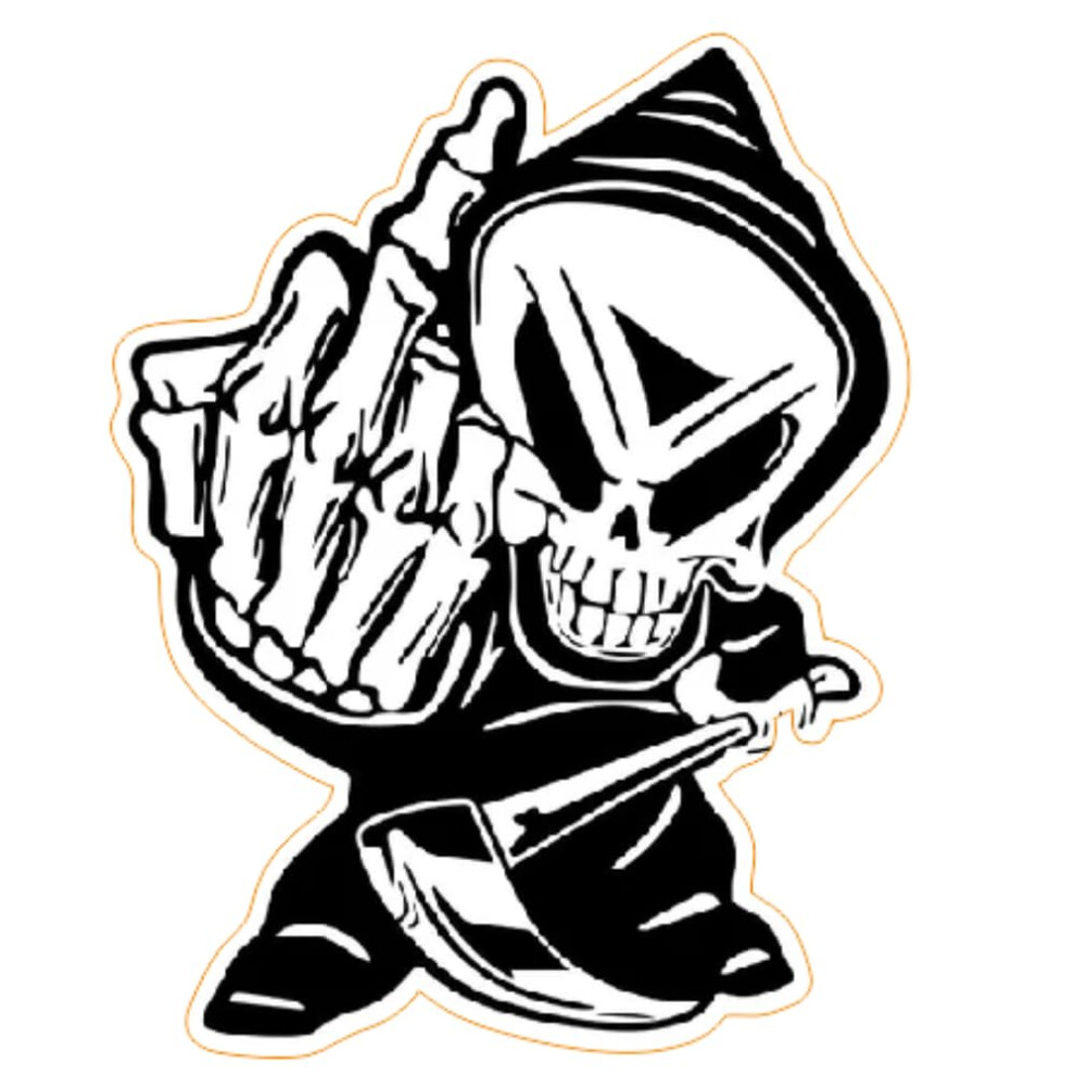 Middle Finger Sticker 2 Pack Bold Attitude Weatherproof Vinyl Decal For Car Laptop Motorcycle 9092120558302