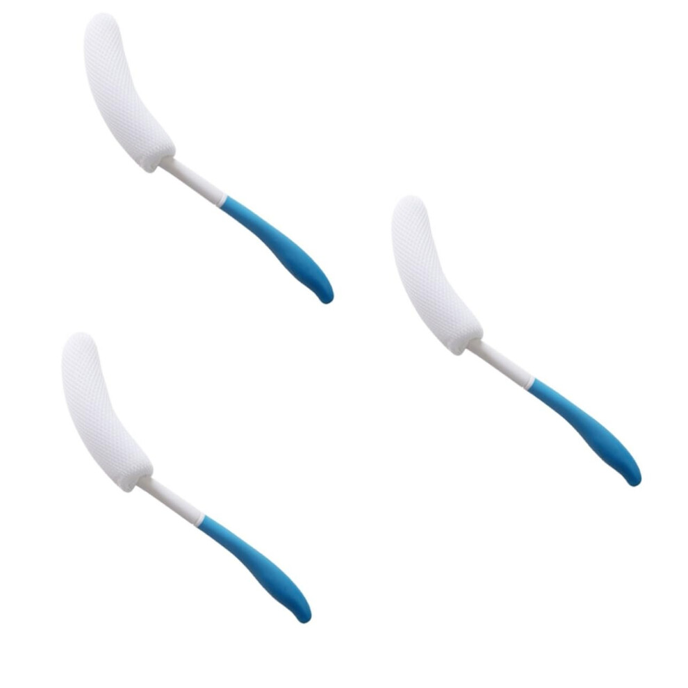Back Scrubber with Lotion Applicator, Long Handle Bath Brush for Deep Exfoliation, 3pcs Set