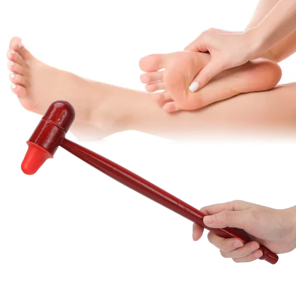 Manual Back Massager Wooden Handle Massage Hammer for Muscle Relief Neck Shoulder Legs