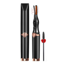 Heated Eyelash Curler with 3 Temperature Modes, USB Rechargeable Electric Lash Curler, 24h LongLasting Curl, Black