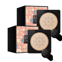 BB Cream and CC Cream with 24H Longlasting Waterproof Coverage, Mushroom Head Applicator Ivory Nature