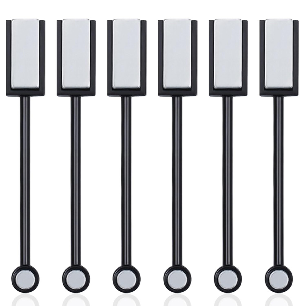 6pcs Black DualHead Cat Eye Nail Art Magnet Stick Set for 3D Magnetic Gel Manicure Design