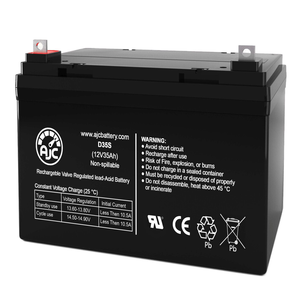 12V 35Ah Sealed Lead Acid Battery Longlasting Power Replacement For Firstpower Lfp1233 9092120579079