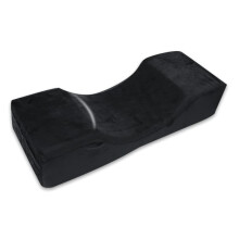 Ergonomic Nail Art Hand Pillow PU Leather Manicure Arm Rest Cushion for Salon and Home Black