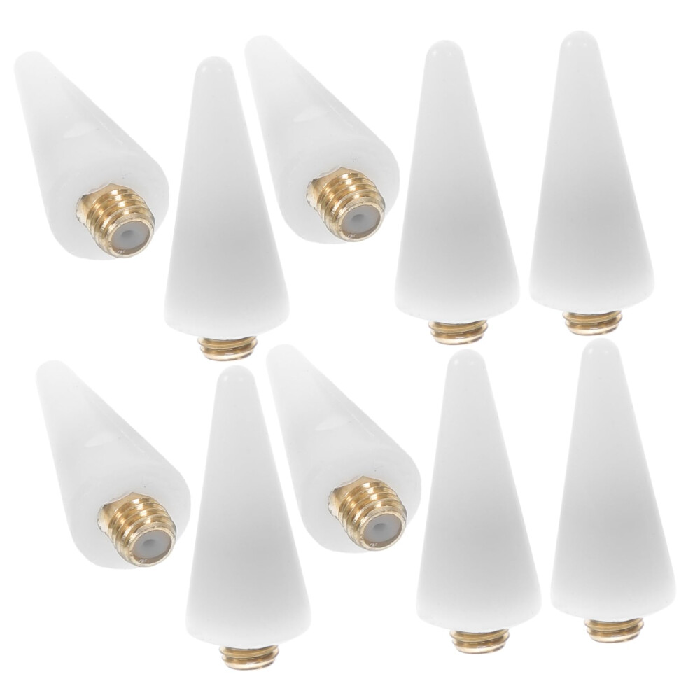 White Nail Rhinestone Picker Wax Tip Refill 10Pcs For Precise Gem Placement And Nail Art Beads