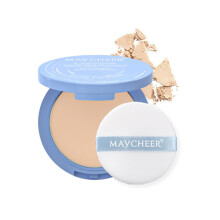 Pressed Face Powder, Full Coverage Oil Control Compact for Long Lasting Matte Finish JG02