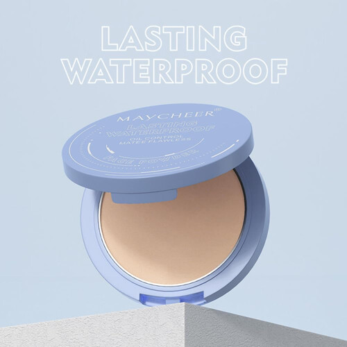 Pressed Face Powder, Full Coverage Oil Control Compact for Long Lasting Matte Finish JG02 1