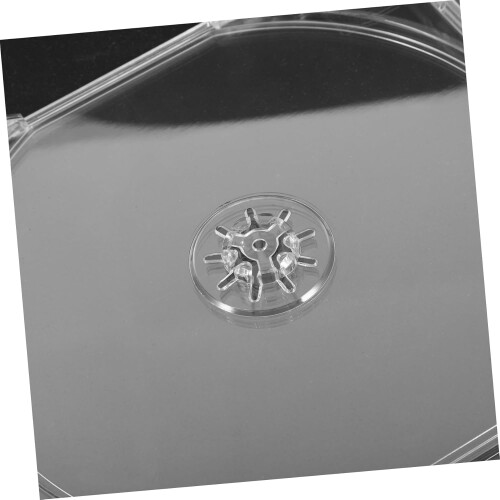 Shatterproof CD Storage Cases 10 Pack Clear Durable Plastic Jewel Cases for Single Disc 1