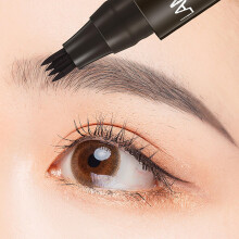 Waterproof LongLasting 4Point Liquid Eyebrow Tattoo Pen with Precision Tip, 5 Colors (03)