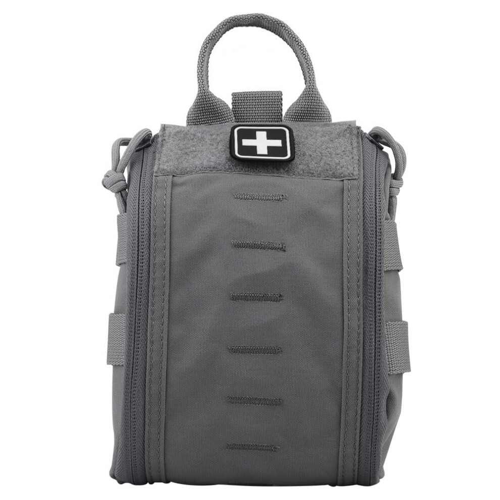 Tactical First Aid Kit Pouch with QuickOpen Handle, MOLLE Military Utility Bag for Hiking