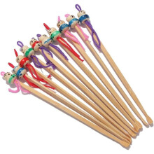 10Pcs Bamboo Ear Pick Set with Cute Doll Handle, Ecofriendly Ear Wax Removal Tool for Adults