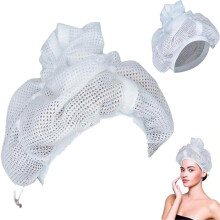 Curly Hair Drying Cap with Breathable Mesh Bonnet for Fast Air Drying and Curl Shape Preservation