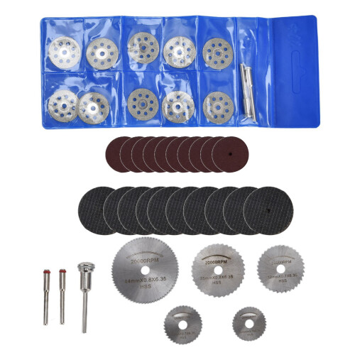 40Pcs Cutting Wheel Set with HSS Circular Saw Blades – Assorted Sizes 1