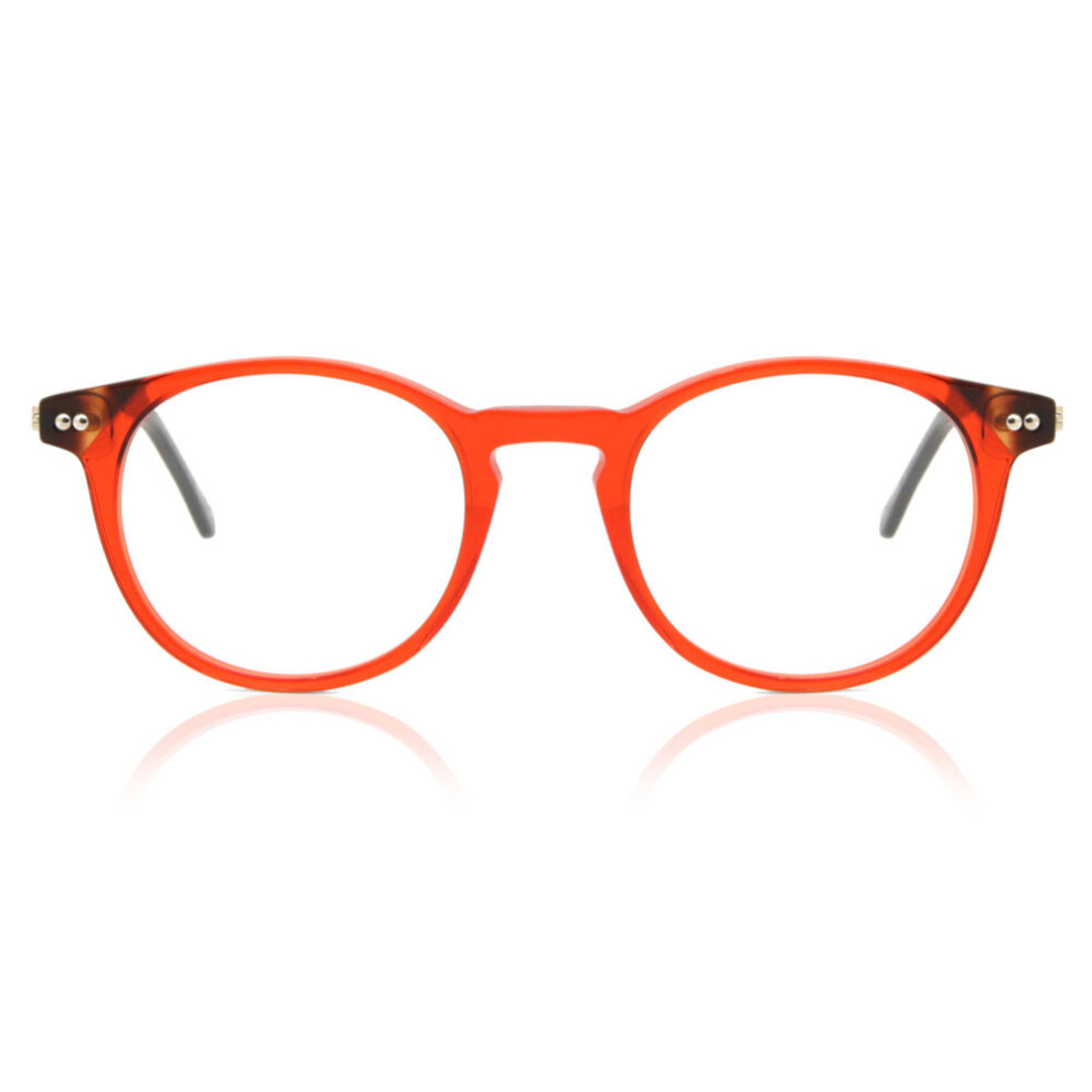 Smartbuy Collection Full Rim Oval Transparent Red With Tortoise Frida Jsl-003 1228L Unisex Eyeglasses