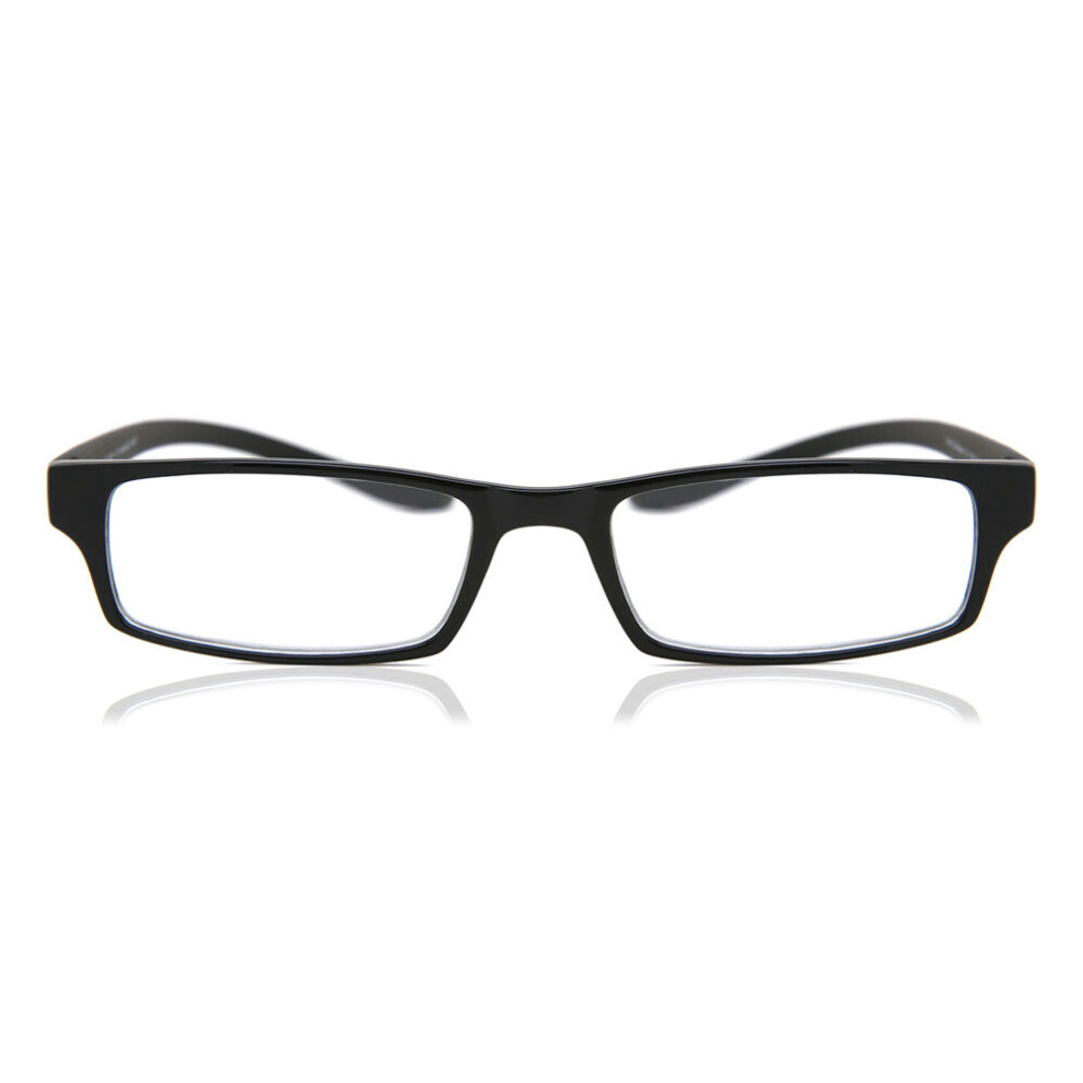 Smartbuy Collection Full Rim Rectangle Black Smartbuy Readers M0393 001 Unisex Eyeglasses