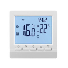 Smart Thermostat for Gas Boiler, Weekly Programmable Heating with LED Backlit Display, White